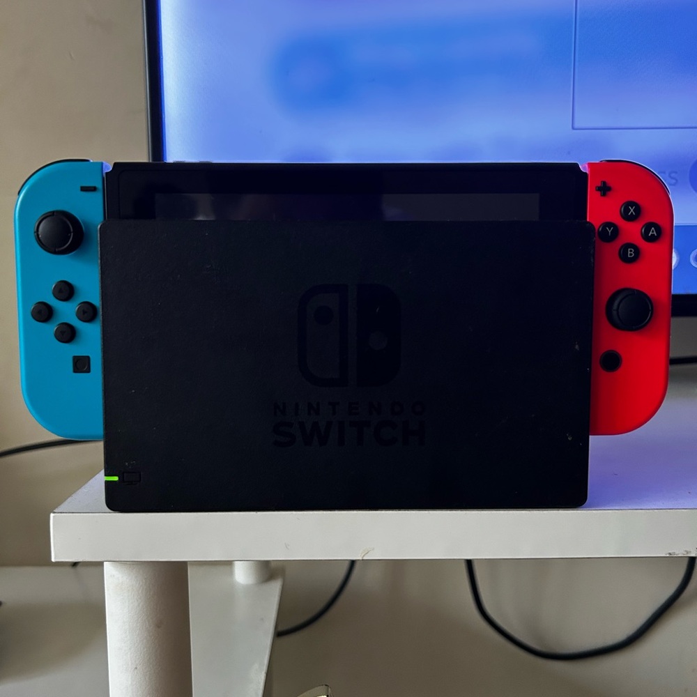 Nintendo Switch Console Blue and Red Versatile Gaming System